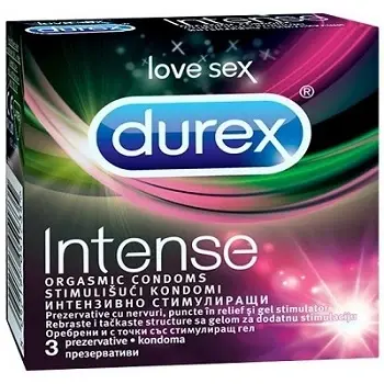 ДЮРЕКС ПРЕЗЕРВАТИВИ INTENSE Х 3