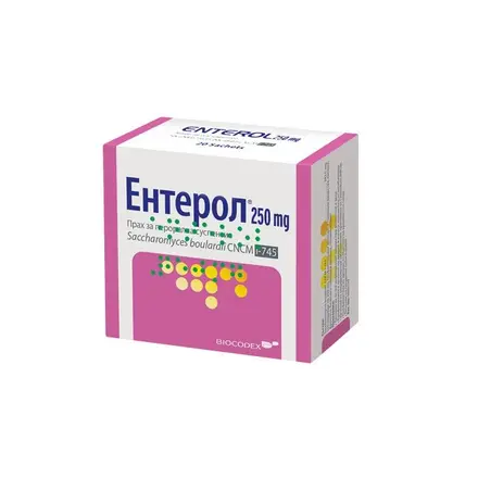 ЕНТЕРОЛ при остра инфекциозна диария 250мг x 20 сашета