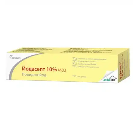 ЙОДАСЕПТ МАЗ ПРИ РАНИ 10% 40ГР АКТАВИС