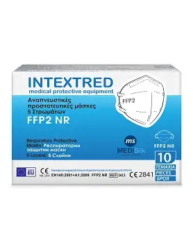 МАСКИ INTEXTRED FFP2 NR 5-СЛОЙНИ X 10 КУТИЯ