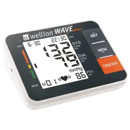 Wellion WAVE Plus Електронен апарат за измерване на кръвно налягане