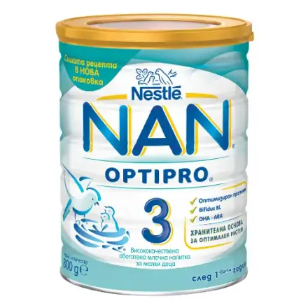 NАN 3 Optipro Млечна Напитка с Оптимизиран протеин 12+месеца 800г