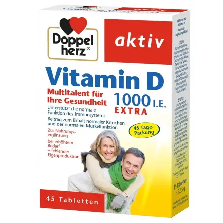 Doppel Herz Aktiv Витамин D 1000 IU x 45 таблетки