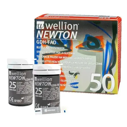 Wellion Newton Тест ленти за измерване на кръвна захар x 50 броя