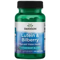 Swanson Standardized Lutein & Bilberry Стандартизиран лутеин и боровинки 26 мг х 120 софтгел капсули