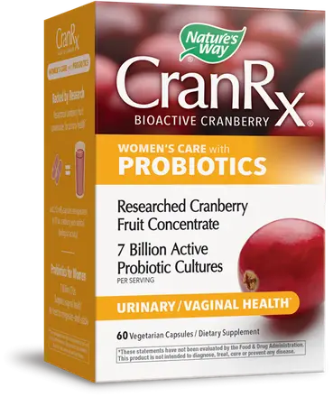 Nature’s Way CranRx за Жени (червена боровинка + 7 млрд. активни пробиотици) 306 mg x 60 капсули