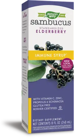 Nature’s Way САМБУКУС IMMUNE СИРОП Sambucus Standardized Elderberry Immune Syrup 240 ml