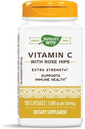 Nature’s Way ВИТАМИН С + ШИПКА 1000 mg Vitamin C with Rose Hips 1000 mg 100 капсули