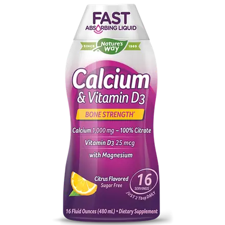 Nature’s Way КАЛЦИЙ И ВИТАМИН D3 (цитрус) Calcium & Vitamin D3 480 ml