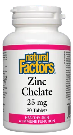 Natural Factors Цинк (Хелат) 25 мг