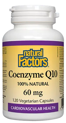 Natural Factors КОЕНЗИМ Q10 60 mg Coenzyme Q10 120 капсули