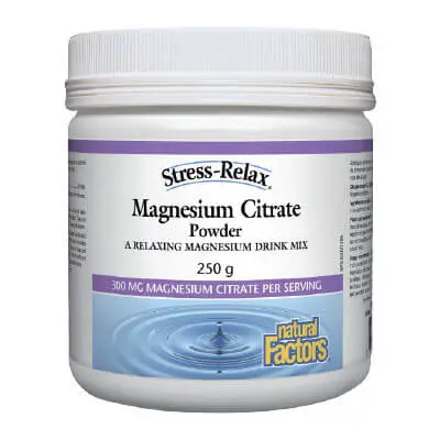 Natural Factors МАГНЕЗИЕВ ЦИТРАТ 250 mg Magnesium Citrate 250 g пудра 90 дози