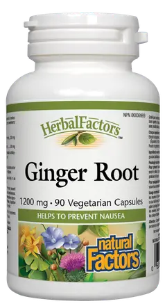 Natural Factors ДЖИНДЖИФИЛ (КОРЕН) 1200 MG Ginger Root 1200 mg 90 капсули
