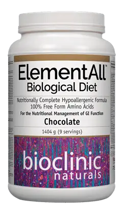 Natural Factors ElementAll™ Biological Diet Хранителна добавка 1404 g пудра с вкус на шоколад