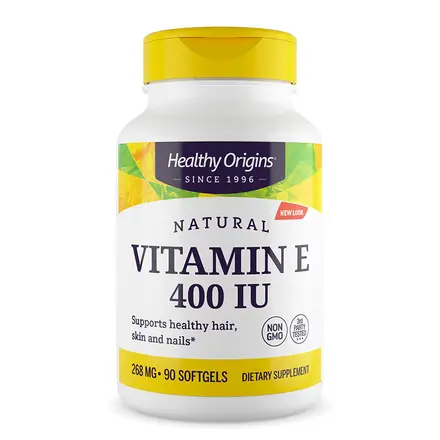 Healthy Origins Витамин Е (d-алфа токоферол) 400 IU 268 mg 90 софтгел капсули