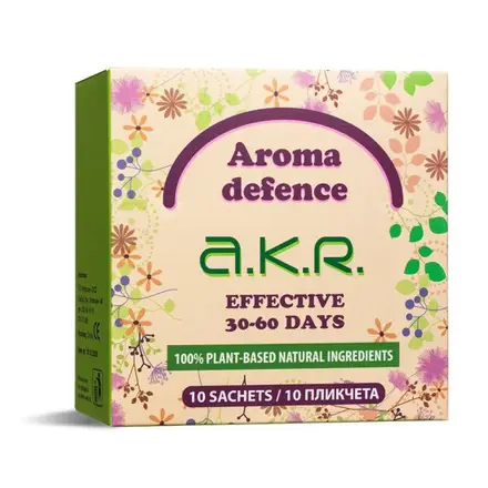 ПЛИКЧЕТА AROMA DEFENCE А.К.Р. с аромат на лимонов евкалипт, цитронела, карамфил, лавандула, мента и чаено дърво х 10 бр