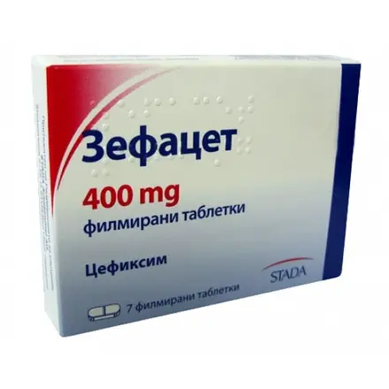 ЗЕФАЦЕТ табл 400 мг х 7 бр