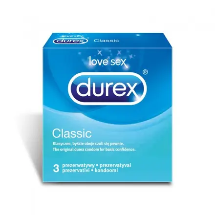 ПРЕЗЕРВАТИВИ DUREX CLASSIC х 3 бр
