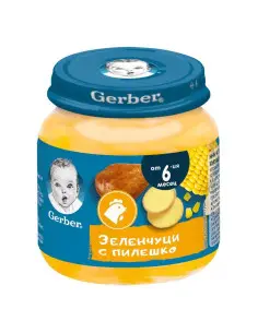Ястие Nestle Gerber - Зеленчуци с пилешко, 125 g