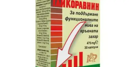 ГЛИКОРАВНИН капсули 425 мг. 30 броя / GLIKORAVNIN