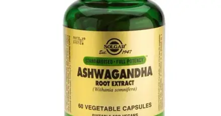 СОЛГАР ЕКСТРАКТ ОТ АШВАГАНДА КОРЕН капсули 60 броя / ASHWAGANDHA ROOT EXTRACT