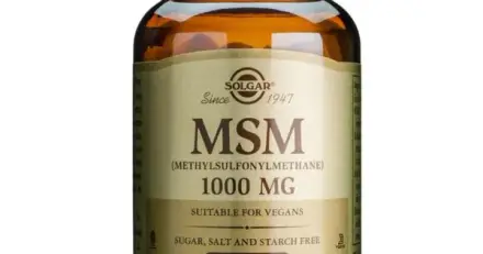 СОЛГАР МСМ (МЕТИЛСУЛФОНИЛМЕТАН) таблетки 1000 мг. 60 броя / MSM (METHYLSULFONYLMETHANE)
