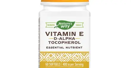 ВИТАМИН Е капсули 400 IU 60 броя / NATURES WAY VITAMIN E