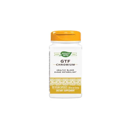 GTF ХРОМ, ДИАБЕТ, Nature’s Way, КАПСУЛИ Х 100, 200 mcg