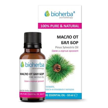 Етерично масло от Бял бор (Pine oil), Bioherba, 10 мл