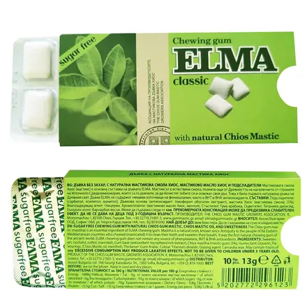 Дъвка Мастикс Елма Класик (зелени), 10 бр.
