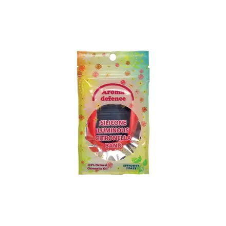 Силиконова гривна против комари /флуорисцентна/, Aroma Defence, 1 брой