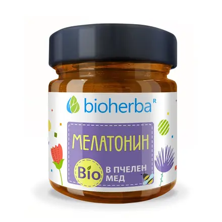 Мелатонин в Био Пчелен мед, Bioherba, 280 гр.