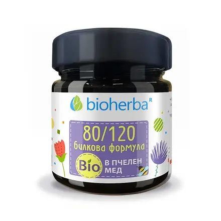 80 на 120 Билкова формула в Био Пчелен мед, Bioherba, 280 гр