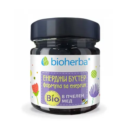 Енерджи Бустер Формула за енергия в Био Пчелен мед, Bioherba, 280 гр.