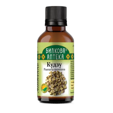 Кудзу корен Тинктура при тютюнопушене и алкохолизъм, Bioherba, 50 мл