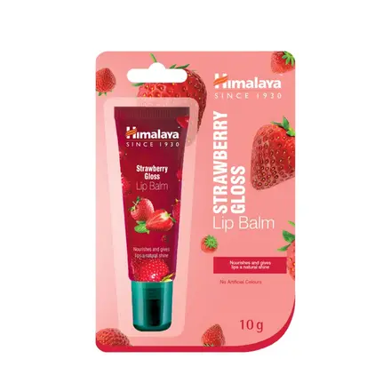 Балсам за устни Ягодов блясък - с апликатор, Himalaya, 10 гр.