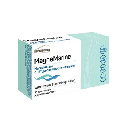 Магне Марин, Натурален морски магнезий, Herbamedica, 30 капсули