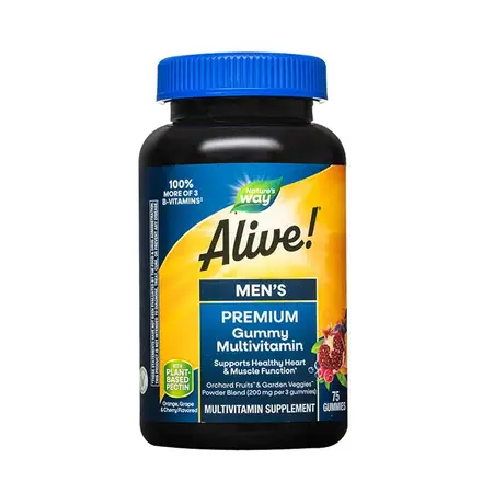 Alive Мултивитамини за Мъже, 100 мг, 75 желирани таблетки