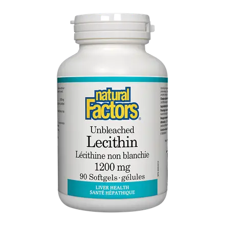 Natural Factors Лецитин неизбелен - Lecithin 1200 mg, 90 софтгел капсули