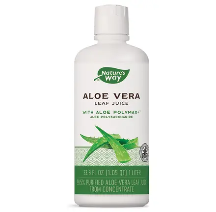 Nature's Way Aloe Vera Leaf Juice С Алое вера сок от цели листа за добро храносмилане 99,5% 1 литър