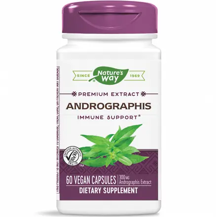 Nature's Way Andrographis Андрографис защита от настинки и грип 400 мг х 60 V капсули