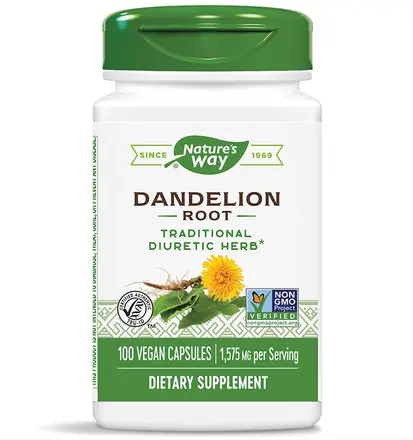 Nature's Way Dandelion Root Корен от Глухарче в подкрепа на черния дроб и жлъчката 525 мг х100 V капсули