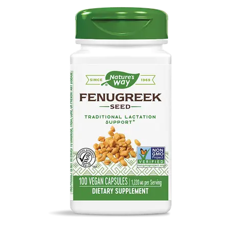 Nature's Way Fenugreek Seed Семена от сминдух за контрол върху кръвната захар и холестерола 610 мг х100 капсули