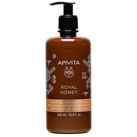 Apivita Royal Honey хидратиращ и релаксиращ душ-гел с мед и етерични масла 500 мл АПИВИТА