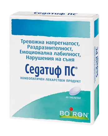 Седатиф ПС при тревожнoст и нарушения на съня х40 таблетки BOIRON