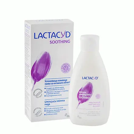 ЛАКТАЦИД УСПОКОЯВАЩ ИНТИМЕН ЛОСИОН 200 мл. / LACTACYD INTIMATE WASHING LOTION SOOTHING