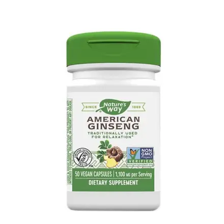 АМЕРИКАНСКИ ЖЕНШЕН капсули 550 мг. 50 броя / NATURE'S WAY AMERICAN JINSENG