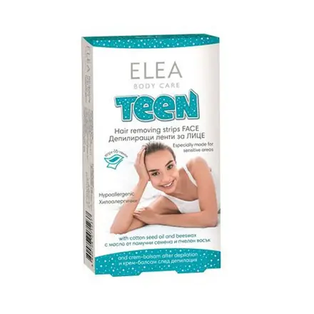 ЕЛЕА ТИЙН ДЕПИЛИРАЩИ ЛЕНТИ ЗА ЛИЦЕ 16 броя / ELEA BODY CARE TEEN HAIR REMOVING STRIPS FACE