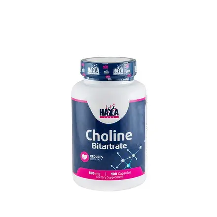 ХАЯ ЛАБС ХОЛИН БИТАРТРАТ капсули 500 мг 100 броя / HAYA LABS CHOLINE BITARTRATE