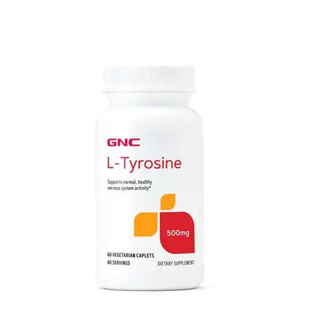 L-ТИРОЗИН каплети 500 мг 60 броя / GNC L-TYROSINE